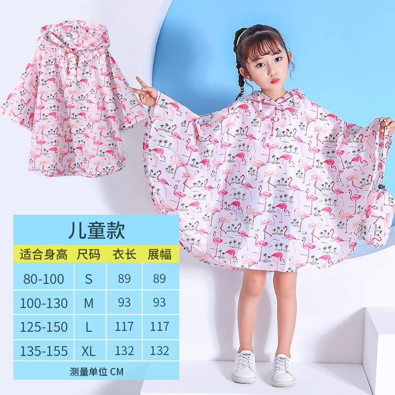 -キッズレインコート 雨具 フーディレインポンチョ 防水コート【mh0007072】 - mamahalo shop - レインコート -  べビー服 - 子供服 - 男の子 - 女の子