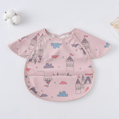 -お食事エプロン ポケットスタイ 離乳食 半袖ビブ 防水エプロン - mamahalo shop - お食事エプロン -  べビー服 - 子供服 - 男の子 - 女の子