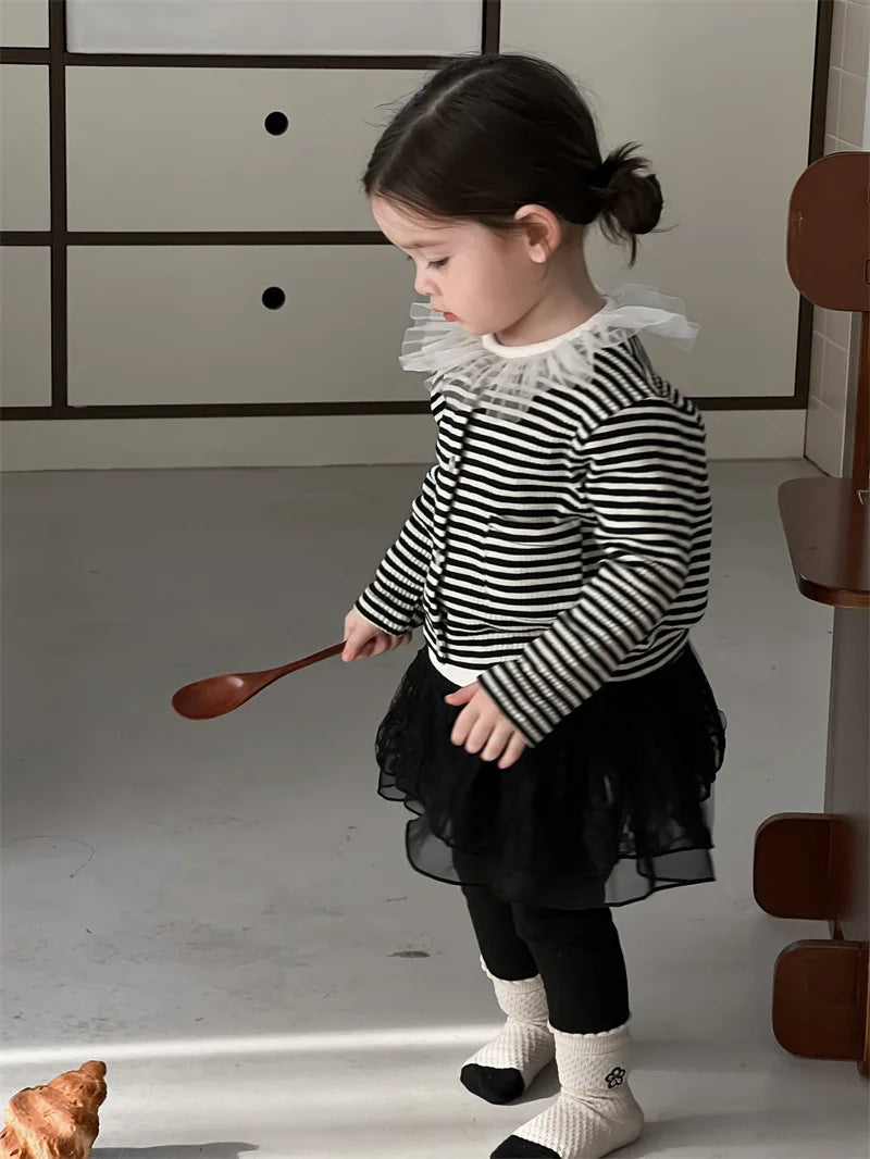 -ベビーカーディガン ボーダーニットジャケット【mh0007202】 - mamahalo shop - カーディガン・パーカー -  べビー服 - 子供服 - 男の子 - 女の子