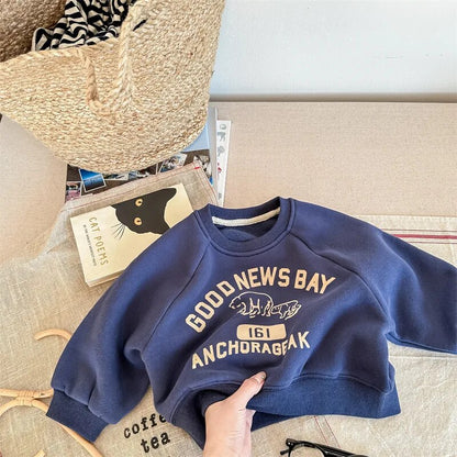 -キッズスウェットシャツ トレーナー カレッジトレーナー しろくまプリント グレー ブルー 3カラー ボーイズ 男の子 子供服 - mamahalo shop - トレーナー・フーディ -  べビー服 - 子供服 - 男の子 - 女の子