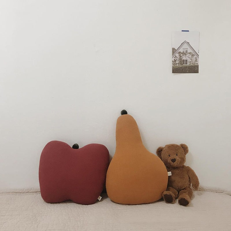 -ベビー クッション ピロー りんご 梨 月 ムーン クラウド サークル - mamahalo shop - クッション・クッションカバー -  べビー服 - 子供服 - 男の子 - 女の子