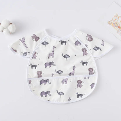 -お食事エプロン ポケットスタイ 離乳食 半袖ビブ 防水エプロン - mamahalo shop - お食事エプロン -  べビー服 - 子供服 - 男の子 - 女の子