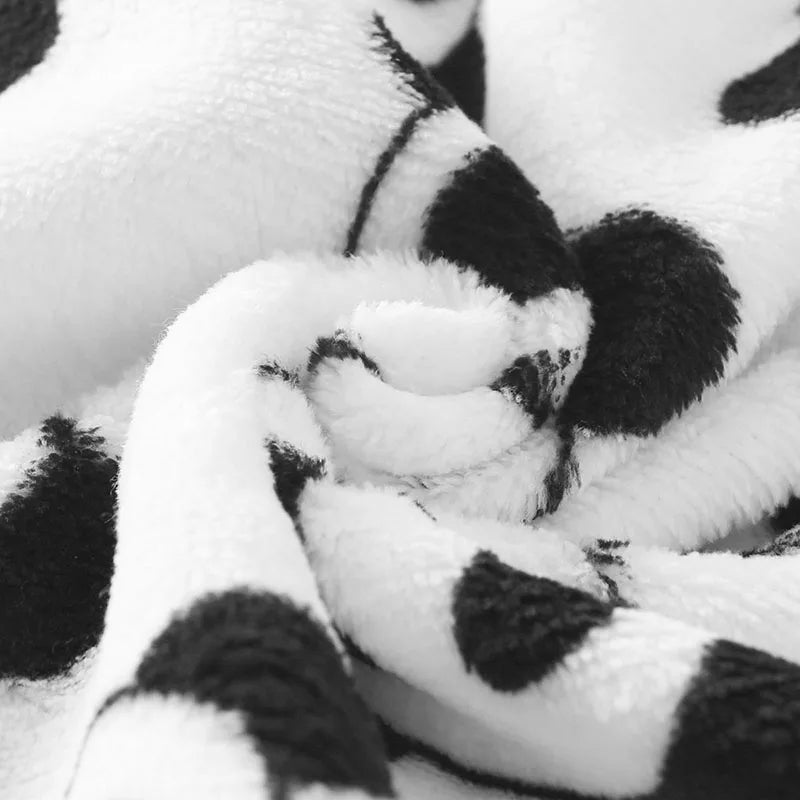 -ベビーアウタージャンプスーツ フリース長袖ロンパース ぱんだ パンダプリント ユニセックス 男の子 女の子 子供服【mh0003252】 - mamahalo shop - アウタージャンプスーツ -  べビー服 - 子供服 - 男の子 - 女の子