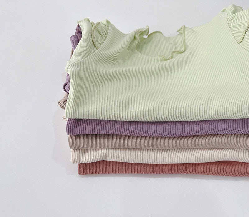 -キッズ フリル 長袖 パジャマ セット - mamahalo shop - 長袖パジャマ -  べビー服 - 子供服 - 男の子 - 女の子