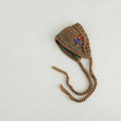 -ベビー キッズ ニット フラワー 刺繍 ヘアバンド ヘッドバンド ヘッドドレス ガールズ【mh0002431】 - mamahalo shop - ヘアアクセサリー -  べビー服 - 子供服 - 男の子 - 女の子