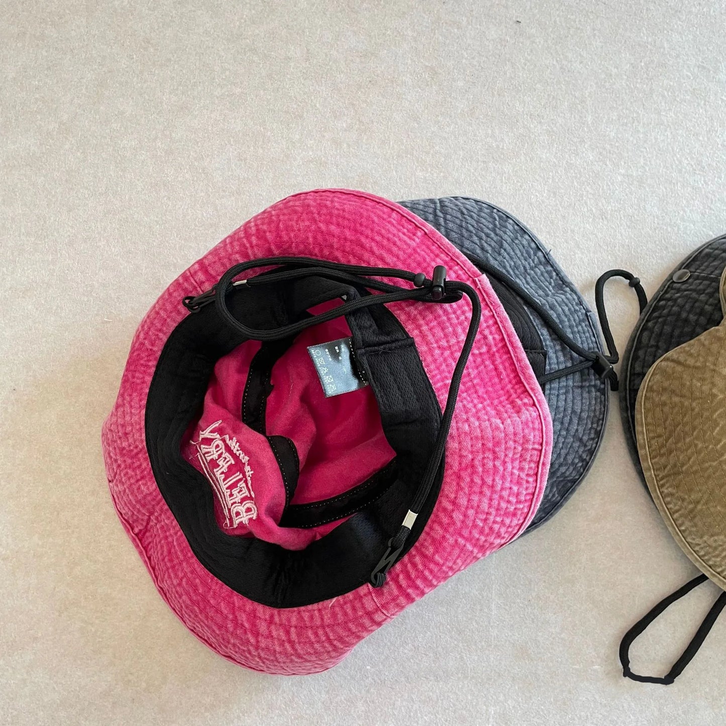 -キッズ帽子 レターロゴカウボーイハット サファリハット 4カラー【mh0007337】 - mamahalo shop - ベビー用帽子 -  べビー服 - 子供服 - 男の子 - 女の子