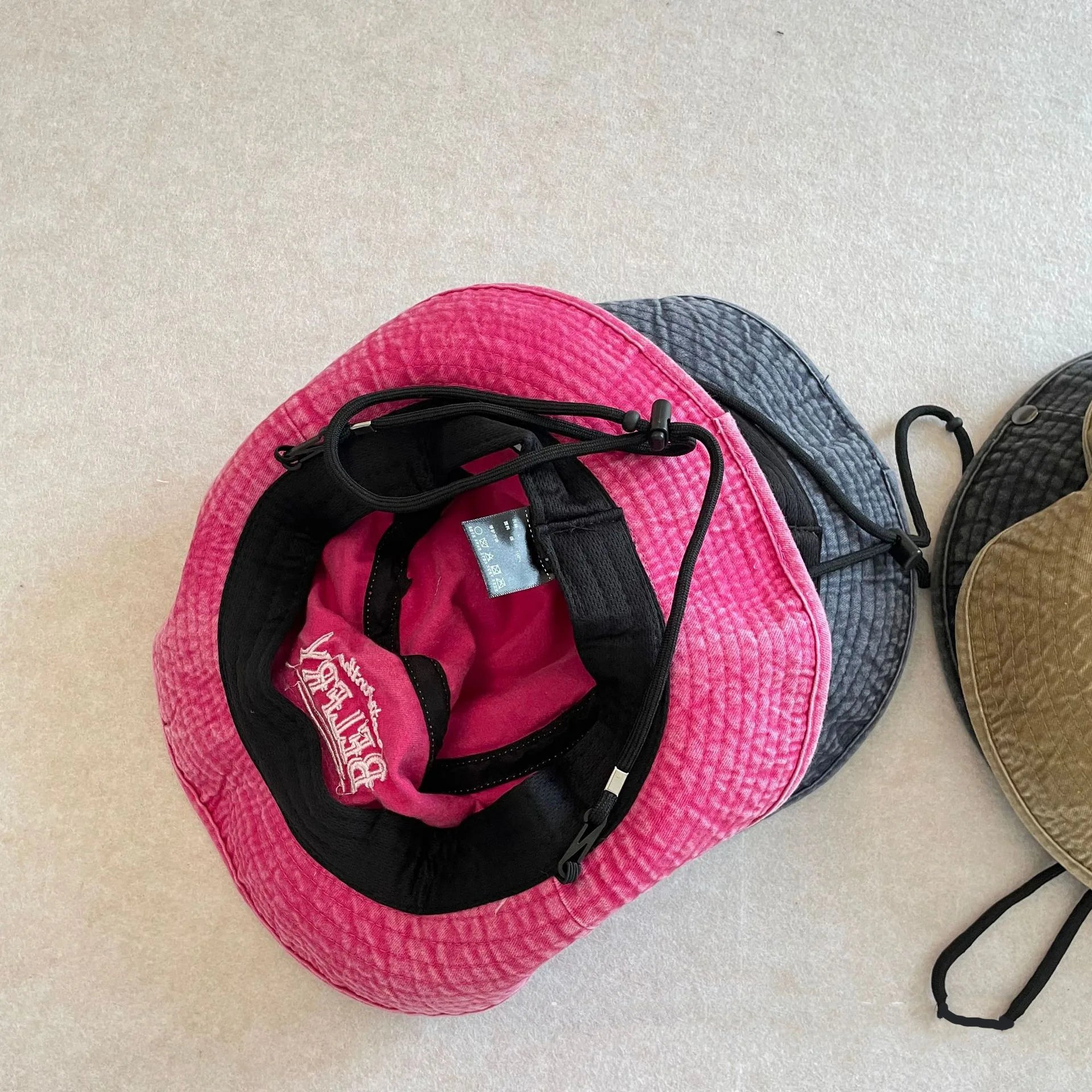 -キッズ帽子 レターロゴカウボーイハット サファリハット 4カラー【mh0007337】 - mamahalo shop - ベビー用帽子 -  べビー服 - 子供服 - 男の子 - 女の子