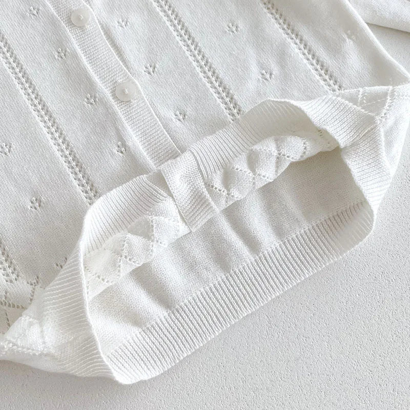 -キッズカーディガン レースニットジャケット サマーカーディガン 薄手 クーラー冷房対策 3カラー【mh0005498】 - mamahalo shop - カーディガン・パーカー -  べビー服 - 子供服 - 男の子 - 女の子