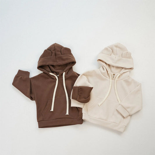 -キッズトップス 耳付きフーディスウェットパーカー 2カラー【mh0007042】 - mamahalo shop - トレーナー・フーディ -  べビー服 - 子供服 - 男の子 - 女の子