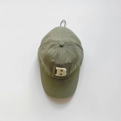 -キッズ帽子 キャップ 野球帽 レターロゴワッペン サマーハット【mh0006191】 - mamahalo shop - ベビー用帽子 -  べビー服 - 子供服 - 男の子 - 女の子