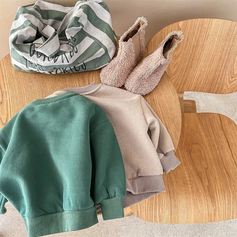 -キッズ QUESO チーズ 裏起毛 スウェット トレーナー - mamahalo shop - トレーナー・フーディ -  べビー服 - 子供服 - 男の子 - 女の子