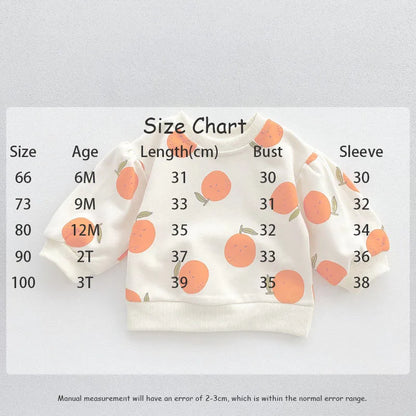 -ベビーセットアップ 2点セット スウェットシャツ ロングパンツ オレンジ イエロー 2カラー - mamahalo shop - 長袖セットアップ -  べビー服 - 子供服 - 男の子 - 女の子