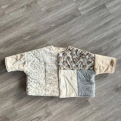 -キッズパッチワークジャケット スカート 単品 ガールズ 女の子 子供服 - mamahalo shop - ショートコート・ジャケット・ジャンパー -  べビー服 - 子供服 - 男の子 - 女の子