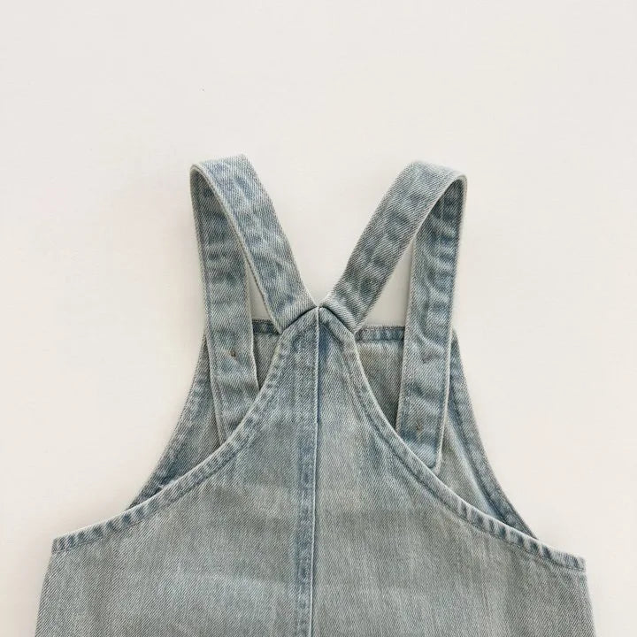 -キッズオーバーオール ポケットデニムサスペンダーパンツ 2カラー - mamahalo shop - オーバーオール -  べビー服 - 子供服 - 男の子 - 女の子