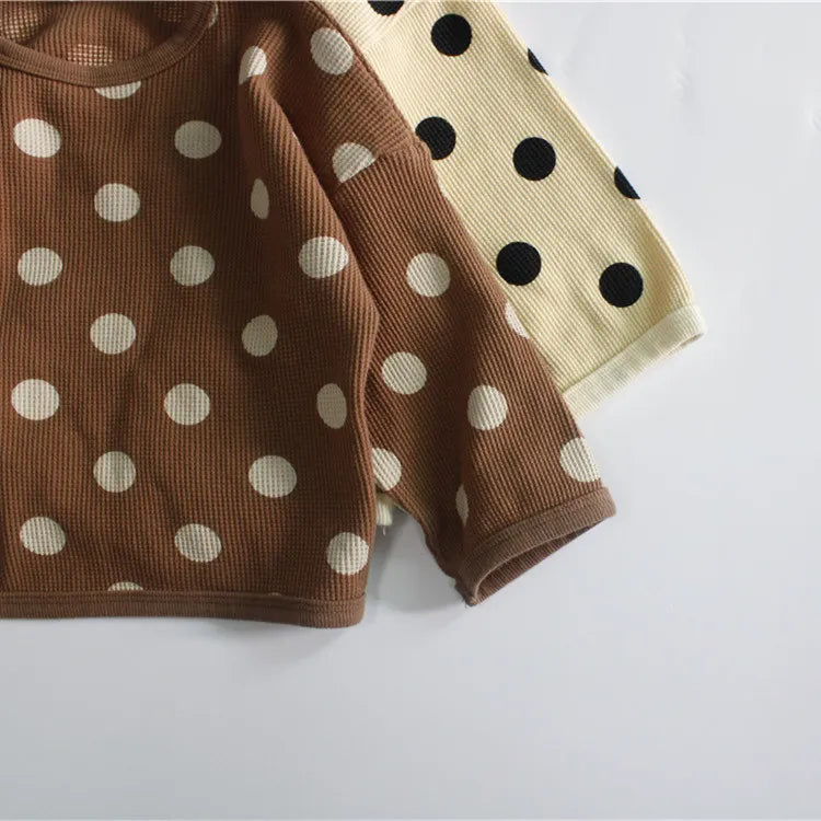 -キッズ みずたま 長袖 ルーズ Tシャツ - mamahalo shop - 長袖Tシャツ -  べビー服 - 子供服 - 男の子 - 女の子