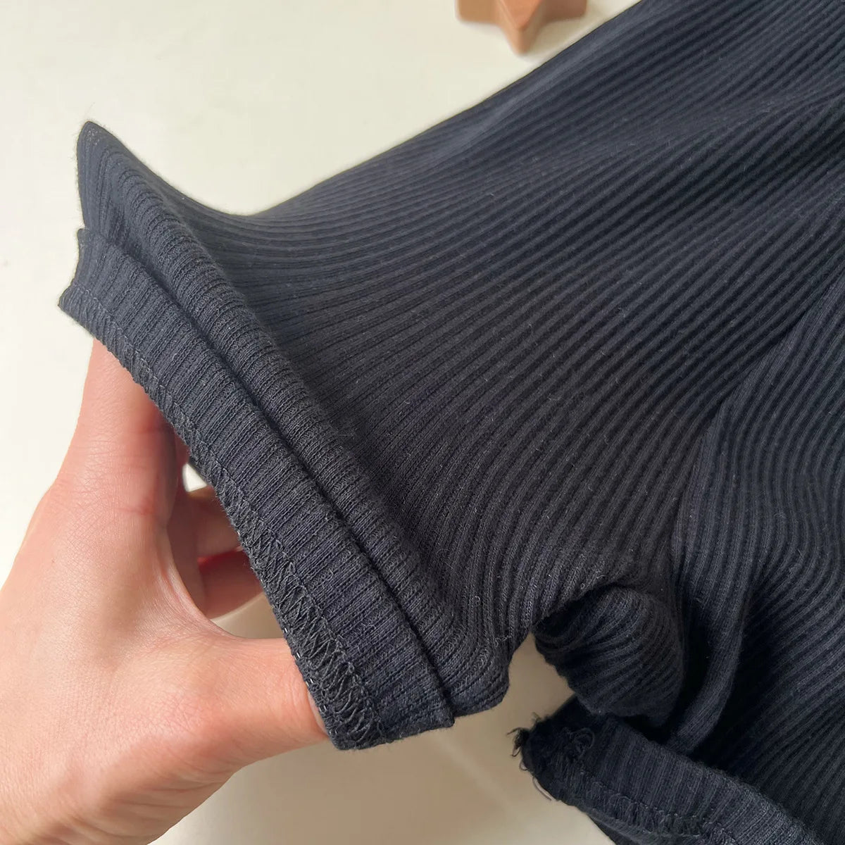 -ベビートップス/パンツ 半袖ボーダー無地Tシャツ/サスペンダーショートパンツ - mamahalo shop - サロペットパンツ・サスペンダーパンツ -  べビー服 - 子供服 - 男の子 - 女の子