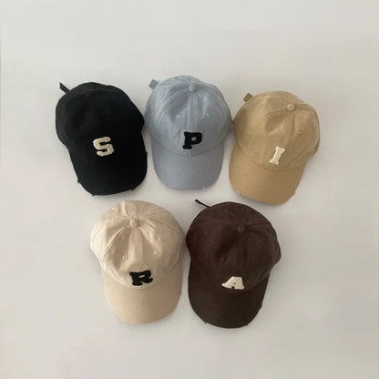 -キッズ帽子 PARISレターロゴワッペン野球帽キャップ【mh0006828】 - mamahalo shop - ベビー用帽子 -  べビー服 - 子供服 - 男の子 - 女の子