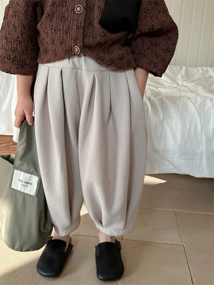 -キッズパンツ ルーズタックパンツ ランタンパンツ 3カラー - mamahalo shop - ロングパンツ・スウェットパンツ -  べビー服 - 子供服 - 男の子 - 女の子