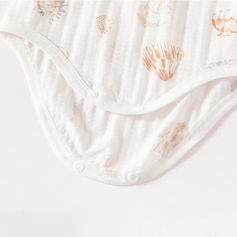 -ベビーロンパース 半袖ボディスーツ 肌着 アニマルプリント【mh0006552】 - mamahalo shop - 半袖ロンパース -  べビー服 - 子供服 - 男の子 - 女の子