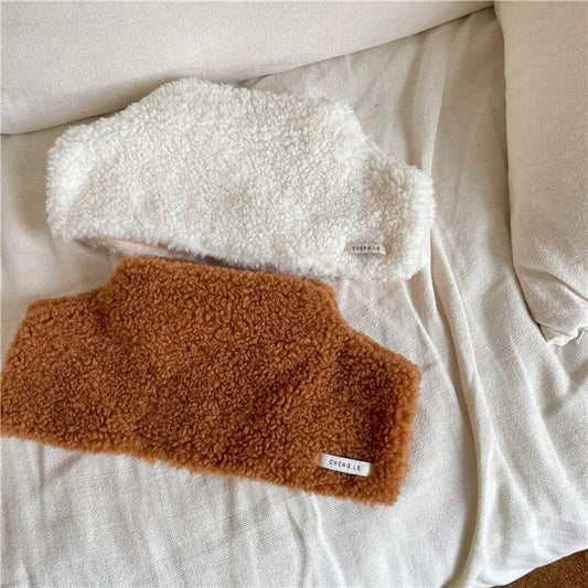 -キッズ ボアフリース ネックウォーマー ショール マフラー つけ襟 - mamahalo shop - ネックウォーマー -  べビー服 - 子供服 - 男の子 - 女の子