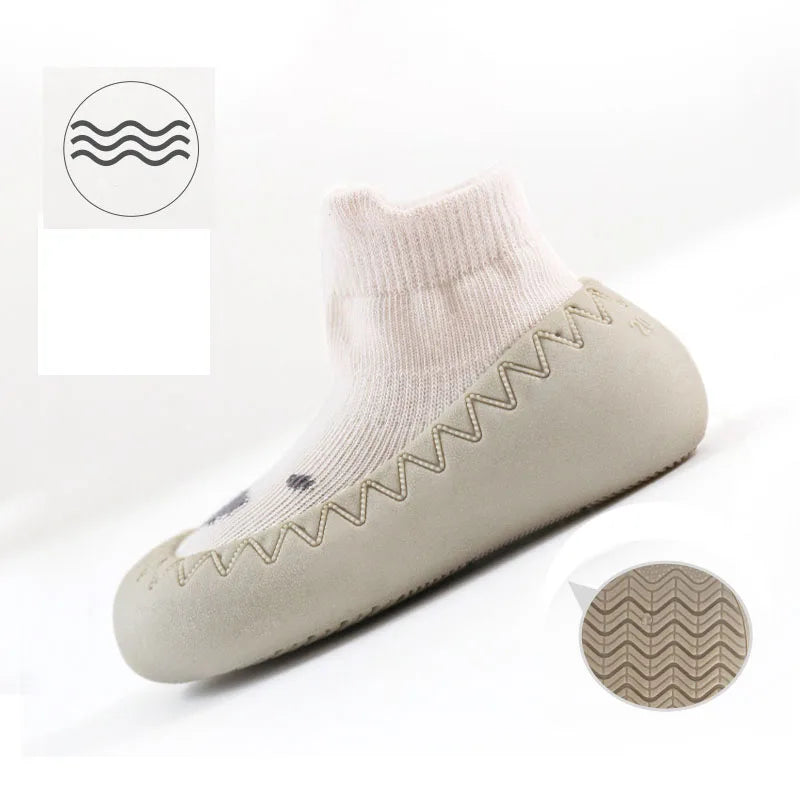 -ベビーシューズ ゴム底ルームシューズ ファーストシューズ 靴 室内ばき ソックス - mamahalo shop - 靴 -  べビー服 - 子供服 - 男の子 - 女の子