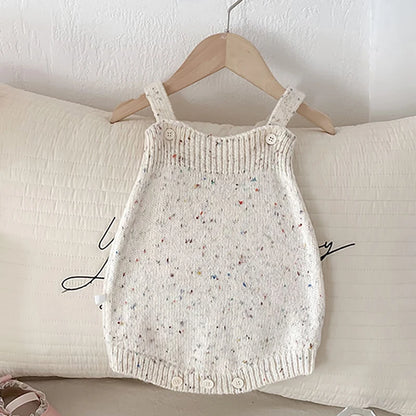 -ベビーカーディガン/ロンパース ニットVネックジャケット/ニットサスペンダーボディスーツ ハート 2カラー【mh0006489】 - mamahalo shop - ロンパースセットアップ -  べビー服 - 子供服 - 男の子 - 女の子