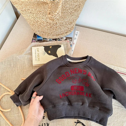 -キッズスウェットシャツ トレーナー カレッジトレーナー しろくまプリント グレー ブルー 3カラー ボーイズ 男の子 子供服 - mamahalo shop - トレーナー・フーディ -  べビー服 - 子供服 - 男の子 - 女の子