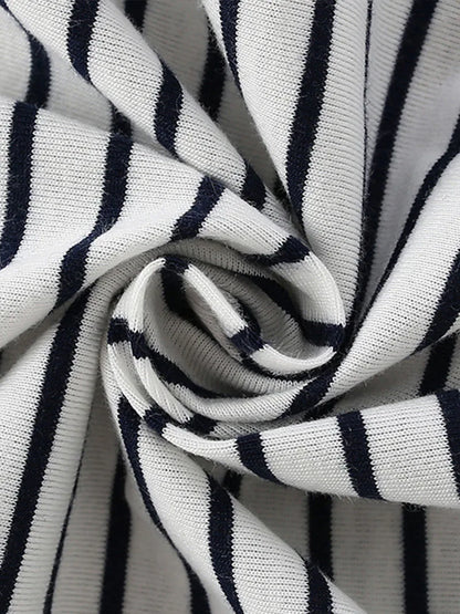 -キッズセットアップ 2点セット 半袖Tシャツ+ショートパンツ ボーダー 恐竜ダイナソー【mh0005494】 - mamahalo shop - 半袖セットアップ -  べビー服 - 子供服 - 男の子 - 女の子