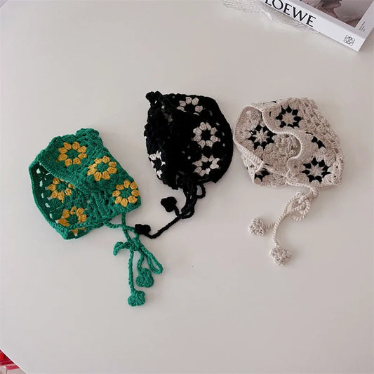 -キッズヘアアクセサリー ニットヘッドドレス ヘアバンド ヘッドバンド 3カラー - mamahalo shop - ヘアアクセサリー -  べビー服 - 子供服 - 男の子 - 女の子