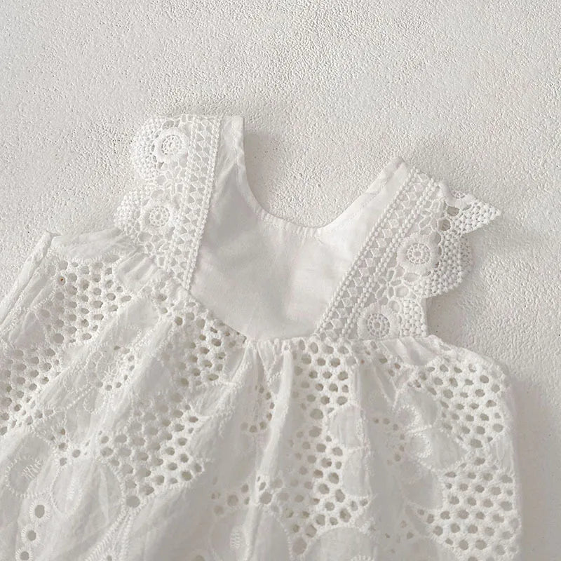 -ベビーセットアップ 2点セット レース ノースリーブブラウス+ブルマパンツ 2カラー【mh0006523】 - mamahalo shop - ノースリーブセットアップ -  べビー服 - 子供服 - 男の子 - 女の子