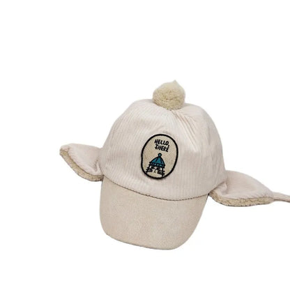 -ベビー キッズ ボア 耳あて付き キャップ 帽子 - mamahalo shop - ベビー用帽子 -  べビー服 - 子供服 - 男の子 - 女の子