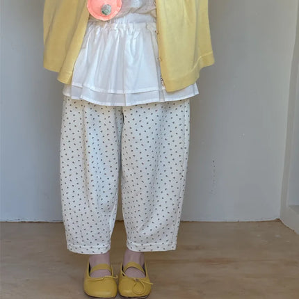 キッズパンツ エプロンフリルドッキングルーズロングパンツ - mamahalo shop - ロングパンツ・スウェットパンツ -  べビー服 - 子供服 - 男の子 - 女の子