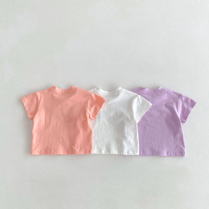 -ベビートップス 半袖Tシャツ いちごストロベリープリント 3カラー【mh0006101】 - mamahalo shop - 半袖Tシャツ -  べビー服 - 子供服 - 男の子 - 女の子