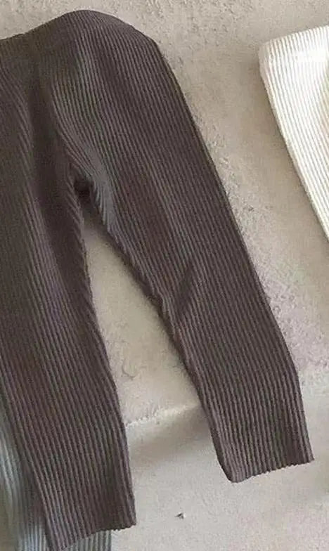 -ベビーパンツ リブレギンスパンツ シンプルベーシック - mamahalo shop - レギンスパンツ -  べビー服 - 子供服 - 男の子 - 女の子