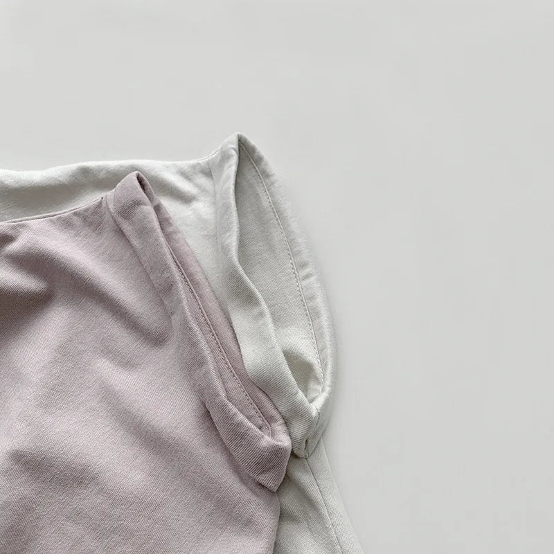 -キッズトップス 半袖Tシャツ シンプルベーシック 2カラー - mamahalo shop - 半袖Tシャツ -  べビー服 - 子供服 - 男の子 - 女の子