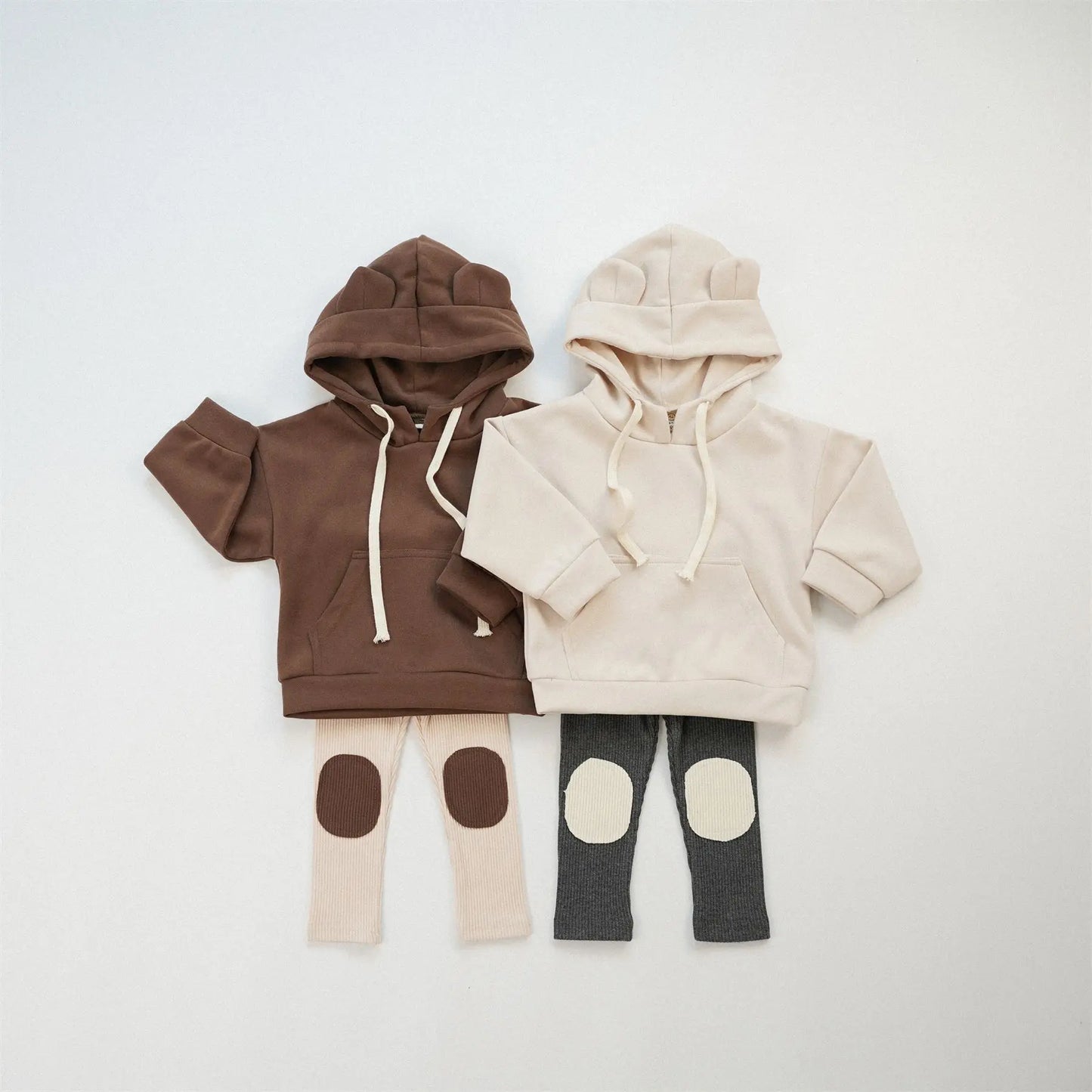 -キッズトップス 耳付きフーディスウェットパーカー 2カラー【mh0007042】 - mamahalo shop - トレーナー・フーディ -  べビー服 - 子供服 - 男の子 - 女の子