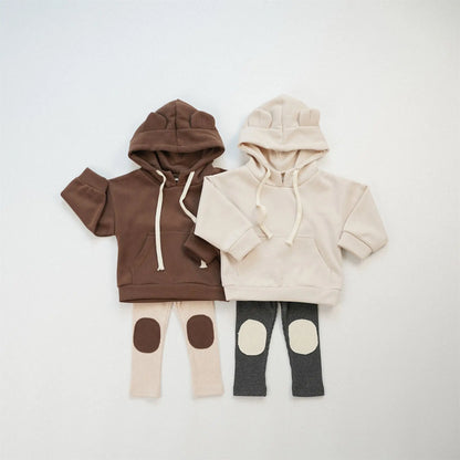 -キッズトップス 耳付きフーディスウェットパーカー 2カラー【mh0007042】 - mamahalo shop - トレーナー・フーディ -  べビー服 - 子供服 - 男の子 - 女の子