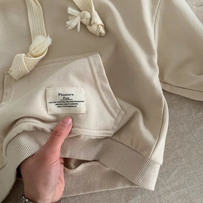 -キッズパーカー 裏フリース スウェットフーディ ポケット 2カラー ボーイズ 男の子 子供服 - mamahalo shop - トレーナー・フーディ -  べビー服 - 子供服 - 男の子 - 女の子