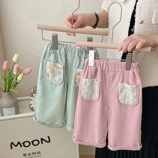 -キッズパンツ パッチポケットルーズロングパンツ 2カラー【mh0005770】 - mamahalo shop - ロングパンツ・スウェットパンツ -  べビー服 - 子供服 - 男の子 - 女の子