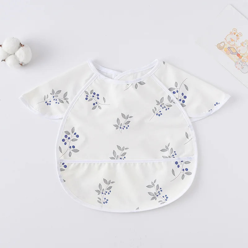 -お食事エプロン ポケットスタイ 離乳食 半袖ビブ 防水エプロン - mamahalo shop - お食事エプロン -  べビー服 - 子供服 - 男の子 - 女の子