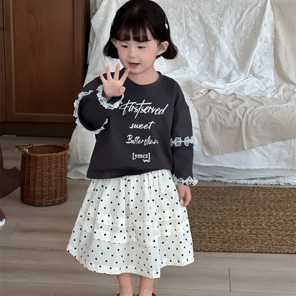 キッズスカート 水玉ドットプリントAラインスカート - mamahalo shop - スカート -  べビー服 - 子供服 - 男の子 - 女の子