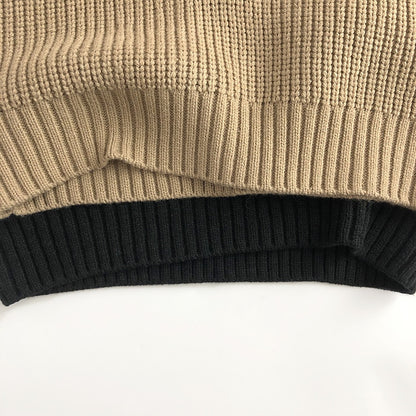 -キッズ ニットベスト シンプル ベーシック Vネック ブラック カーキ 2カラー ボーイズ 男の子 子供服 - mamahalo shop - ベスト -  べビー服 - 子供服 - 男の子 - 女の子