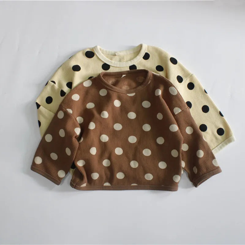 -キッズ みずたま 長袖 ルーズ Tシャツ - mamahalo shop - 長袖Tシャツ -  べビー服 - 子供服 - 男の子 - 女の子