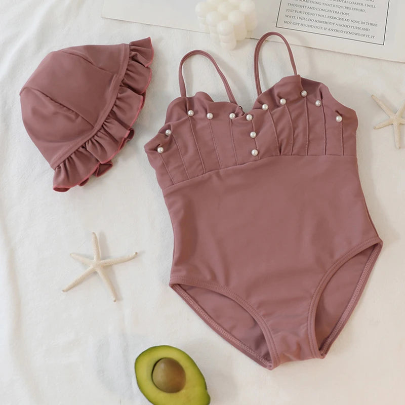 -キッズ水着 ワンピース チュチュ チュールスカート ドレス ガールズ スイムウェア  2カラー【mh0005124】 - mamahalo shop - ベビー用水着 -  べビー服 - 子供服 - 男の子 - 女の子