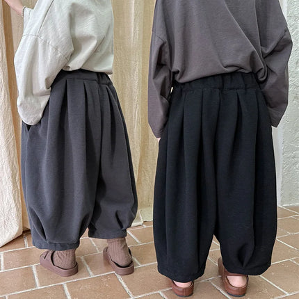 キッズパンツ ルーズタックパンツ ランタンパンツ 3カラー - mamahalo shop - ロングパンツ・スウェットパンツ - ベビー服 - 子供服 - 男の子 - 女の子