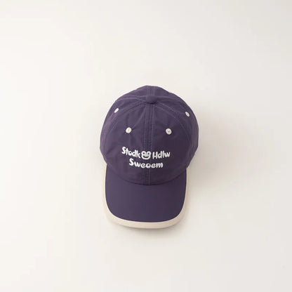 -☺︎ キッズキャップ 刺繍入り カエル ベースボールキャップ 調節可能 速乾 - mamahalo shop - ベビー用帽子 -  べビー服 - 子供服 - 男の子 - 女の子