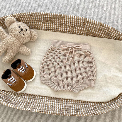 -ベビー ニットフーディ ブルマパンツ 単品 ぽんぽん フード付きパーカー ベージュ ユニセックス 男の子 女の子【mh0002827】 - mamahalo shop - カーディガン・パーカー -  べビー服 - 子供服 - 男の子 - 女の子