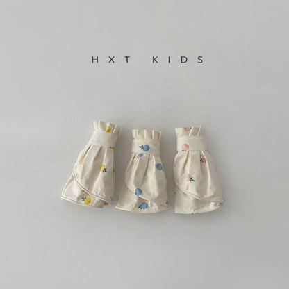 -ベビーキッズ帽子 サンバイザー フルーツ柄プリント フリル 日除け帽子 サマーハット【mh0005871】 - mamahalo shop - ベビー用帽子 -  べビー服 - 子供服 - 男の子 - 女の子