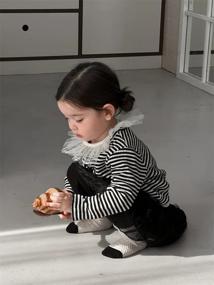 -ベビーカーディガン ボーダーニットジャケット【mh0007202】 - mamahalo shop - カーディガン・パーカー -  べビー服 - 子供服 - 男の子 - 女の子