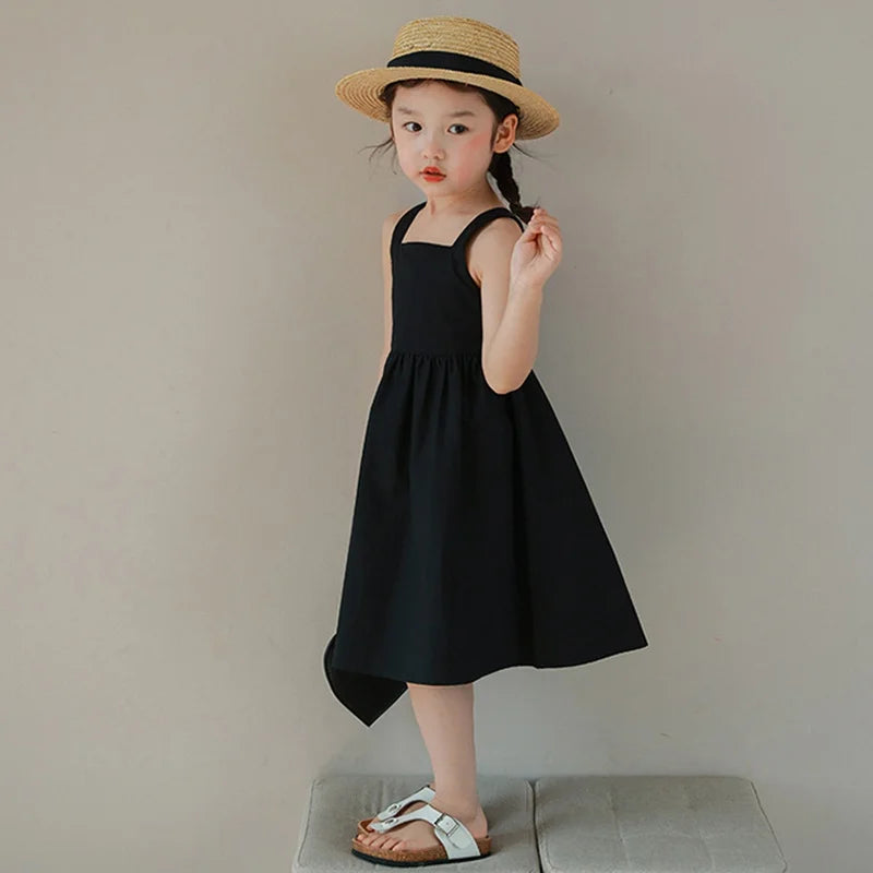 -キッズワンピース ノースリーブAラインワンピース 2カラー【mh0005954】 - mamahalo shop - ノースリーブワンピース -  べビー服 - 子供服 - 男の子 - 女の子